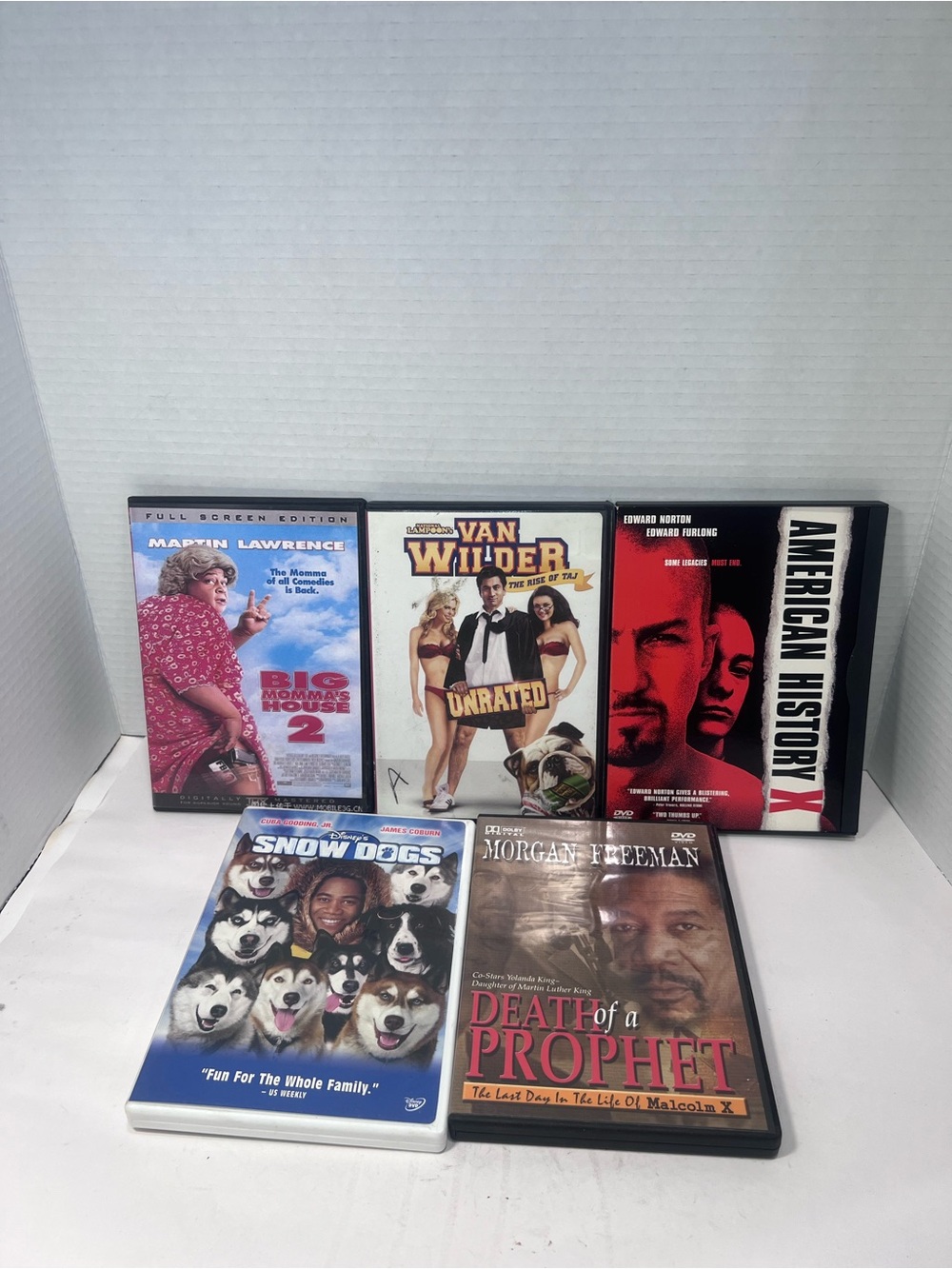 Assorted DVD Movie Collection - Black Cases (5-Pack)